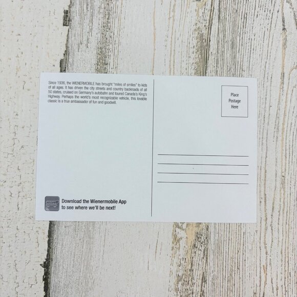 Oscar Mayer Wienermobile Postcard Through the Years NEW - Picture 2 of 2